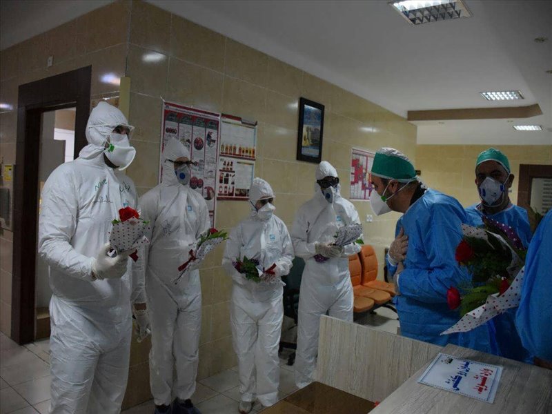 بازدید فرمانده سپاه عاشورا از بخشهای کرونایی مرکز