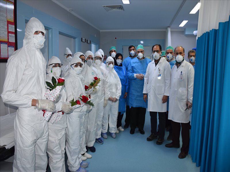 بازدید فرمانده سپاه عاشورا از بخشهای کرونایی مرکز