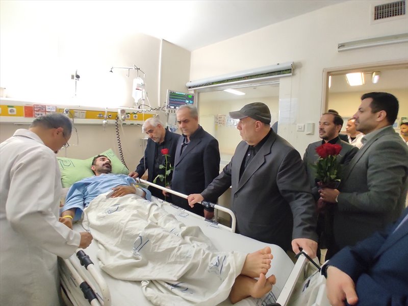 بازدید استاندار از مجروحین جنگی