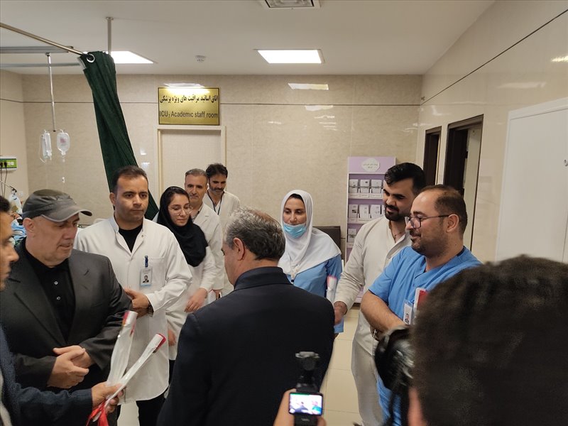 بازدید استاندار از مجروحین جنگی