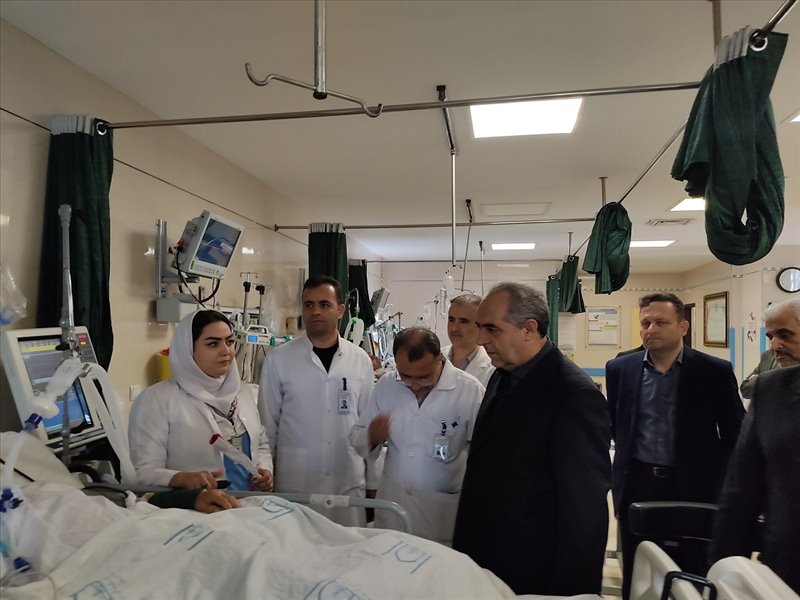 بازدید استاندار از مجروحین جنگی